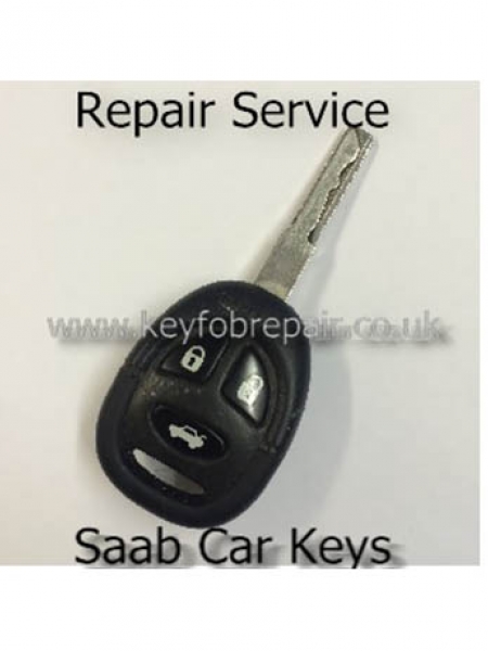 Saab 3 Button Key fob Repair Service 93 95 Etc